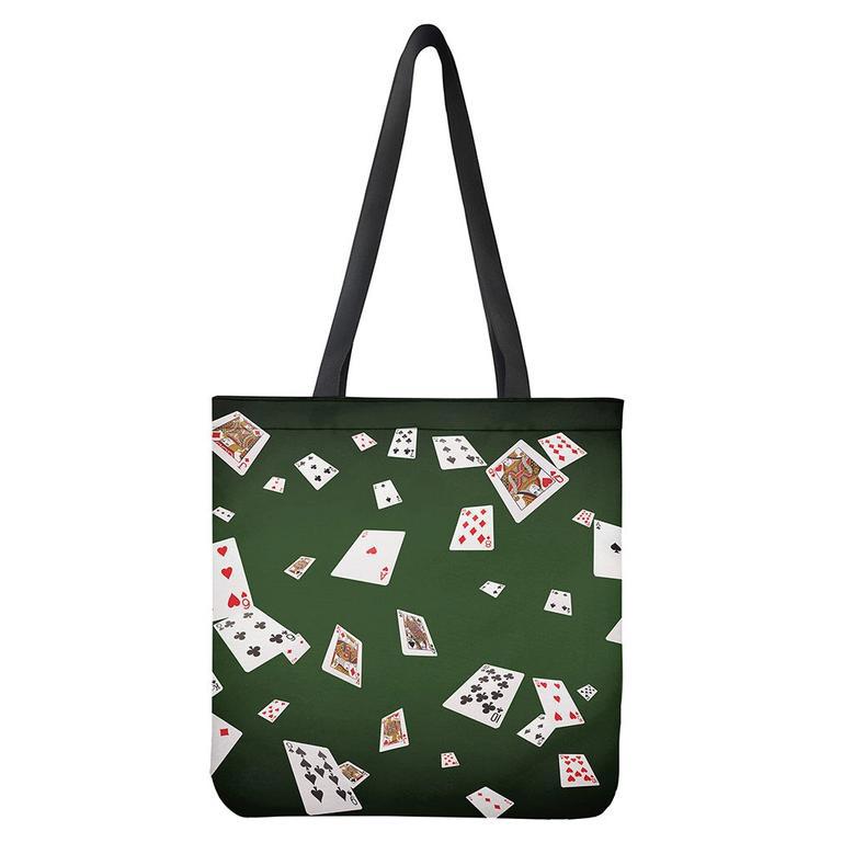 Flying Poker Cards Print Tote Bag