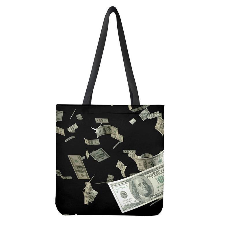 Flying Us Dollar Print Tote Bag