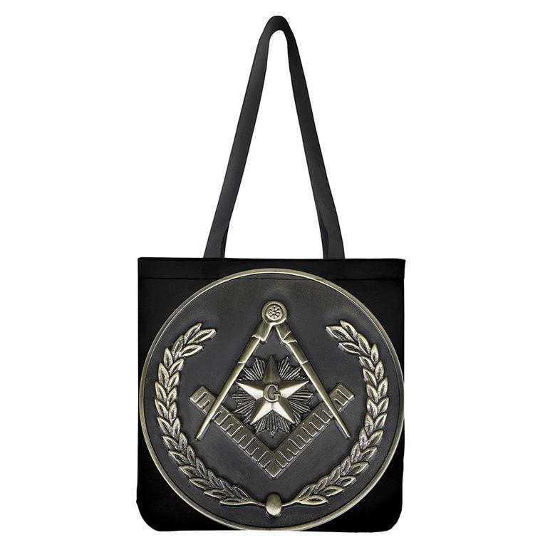 Freemasonry Medal Print Tote Bag