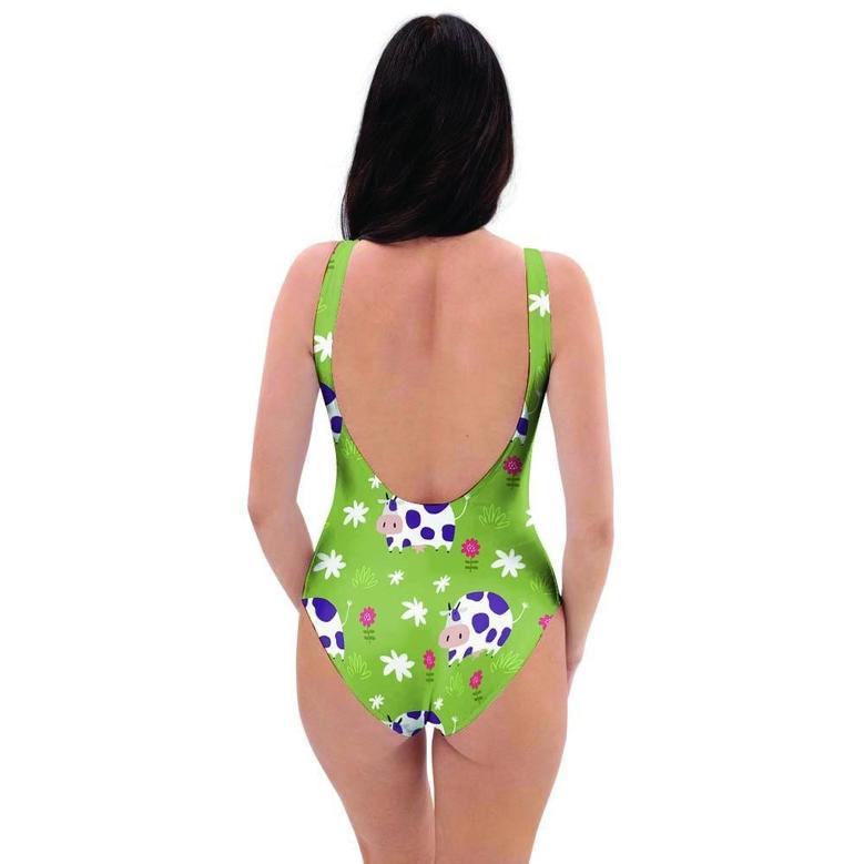 Funny Cow For Kids One Piece Swimsuite