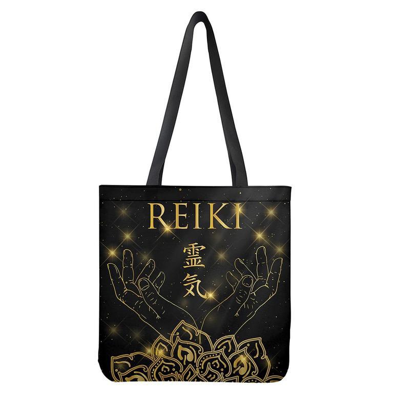 Golden Reiki Print Tote Bag