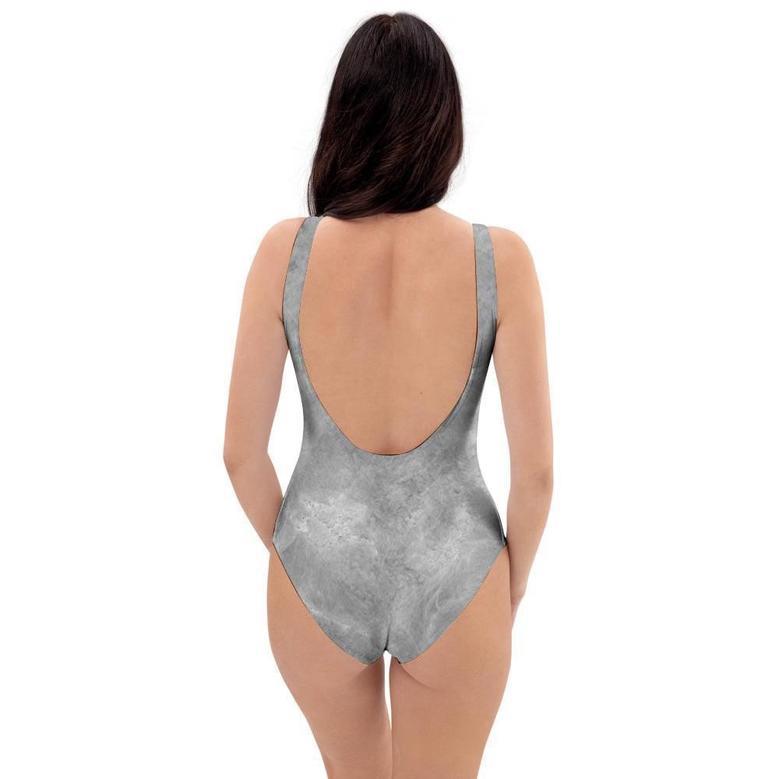 Grey Marble One Piece Swimsuite