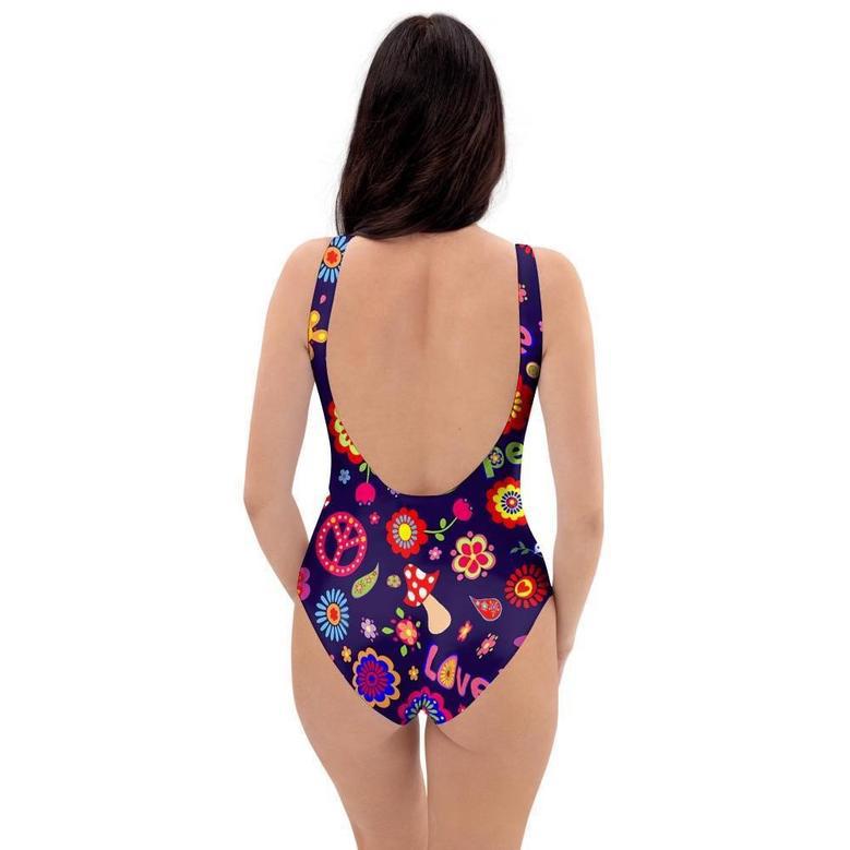 Hippie Floral One Piece Swimsuite