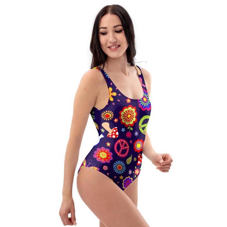 Hippie Floral One Piece Swimsuite