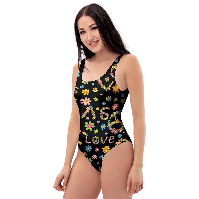 Hippie Love Floral One Piece Swimsuite