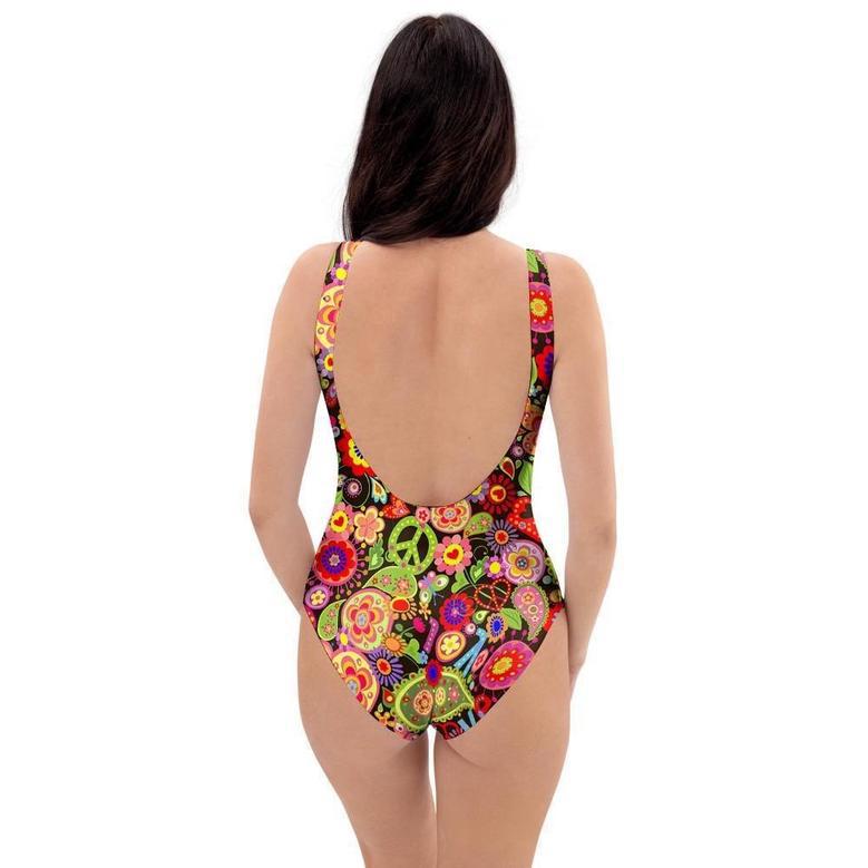 Hippie Trippy One Piece Swimsuite