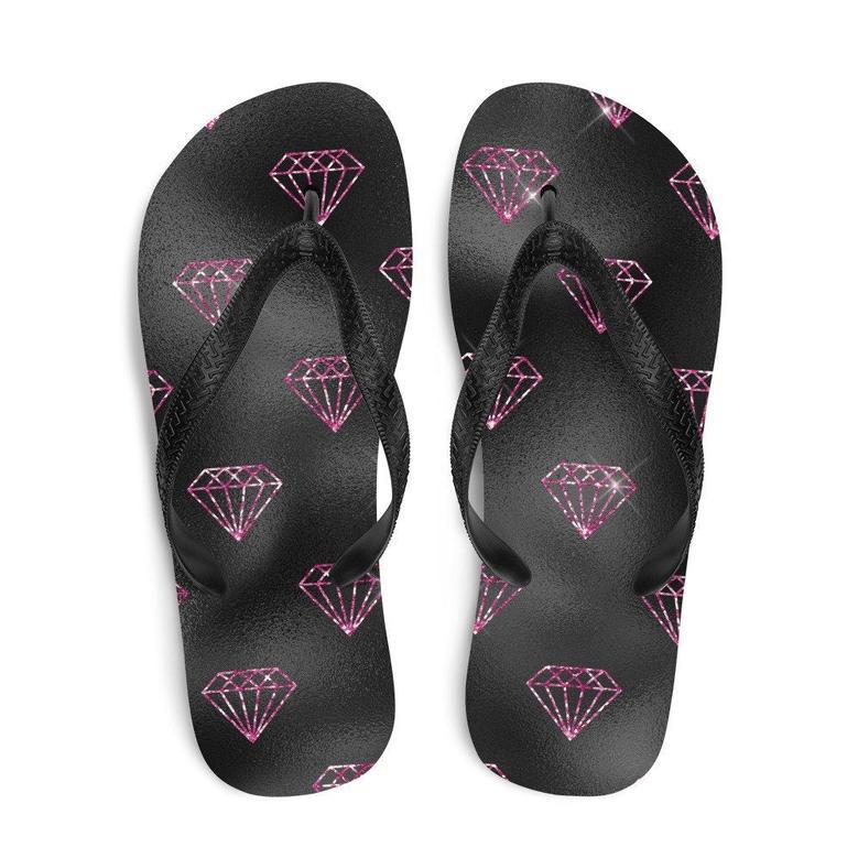 Hot Pink Diamonds Flip-Flops