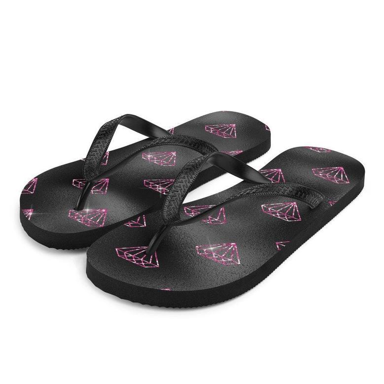 Hot Pink Diamonds Flip-Flops