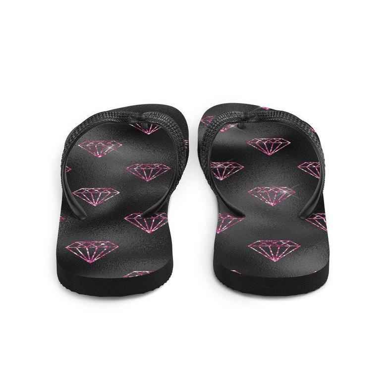 Hot Pink Diamonds Flip-Flops