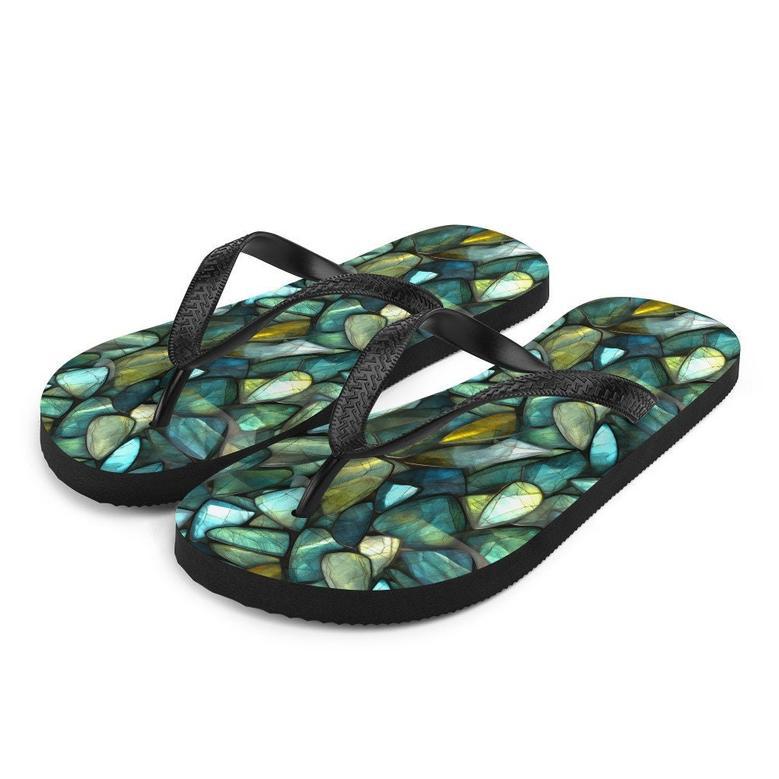 Labradorite Summer Flip Flops