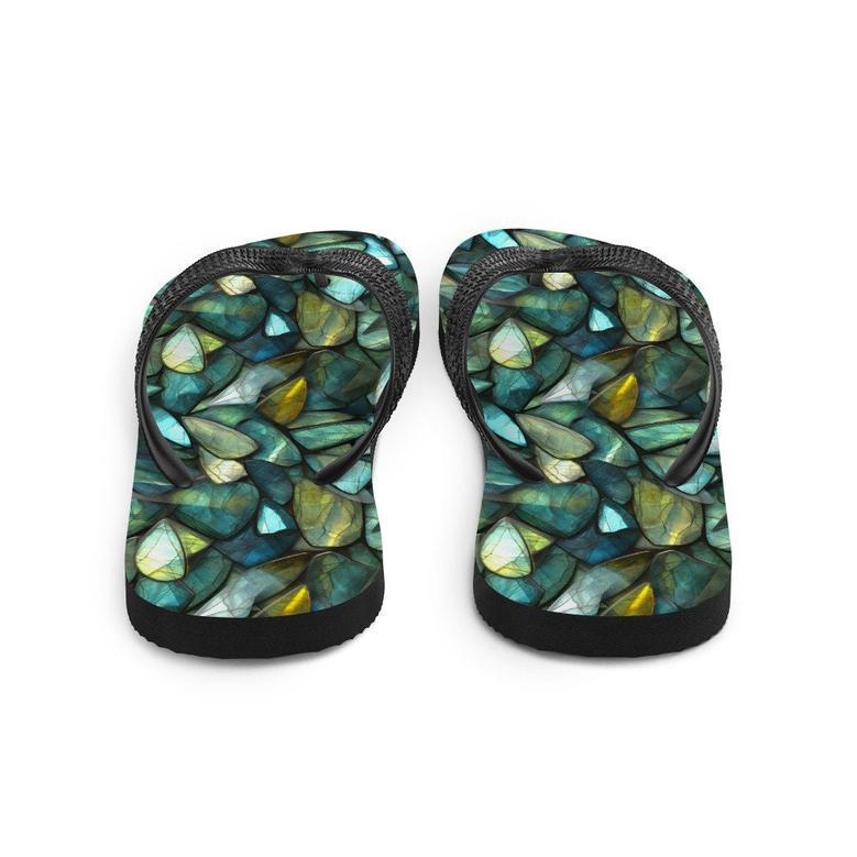 Labradorite Summer Flip Flops