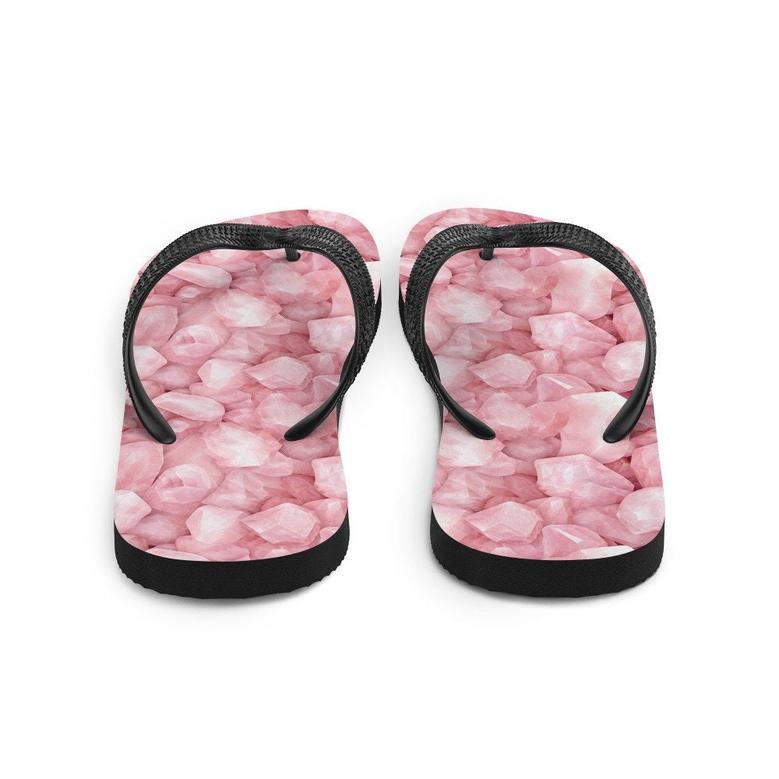 Love-Infused Rose Quartz Flip Flops