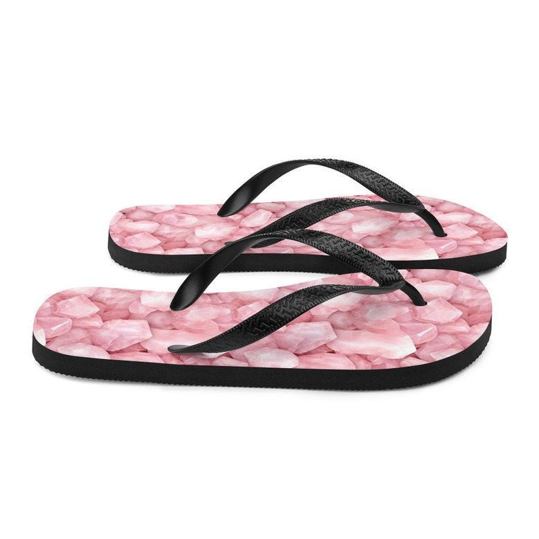 Love-Infused Rose Quartz Flip Flops