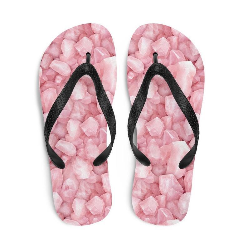 Love-Infused Rose Quartz Flip Flops