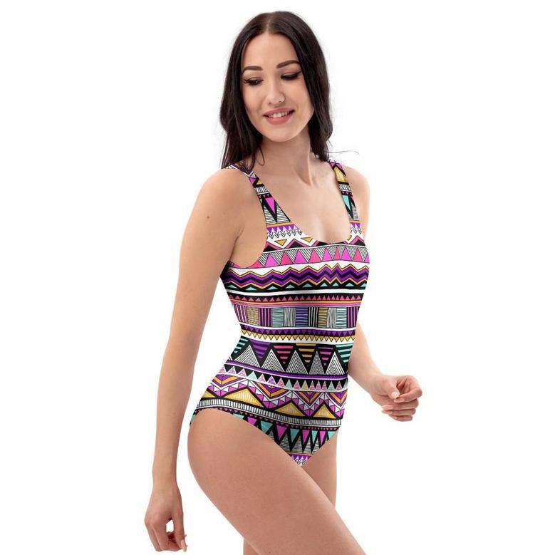 Native Aztec One Piece Swimsuite