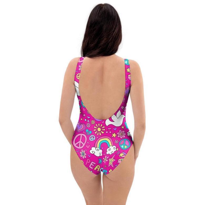 Pink Hippie One Piece Swimsuite