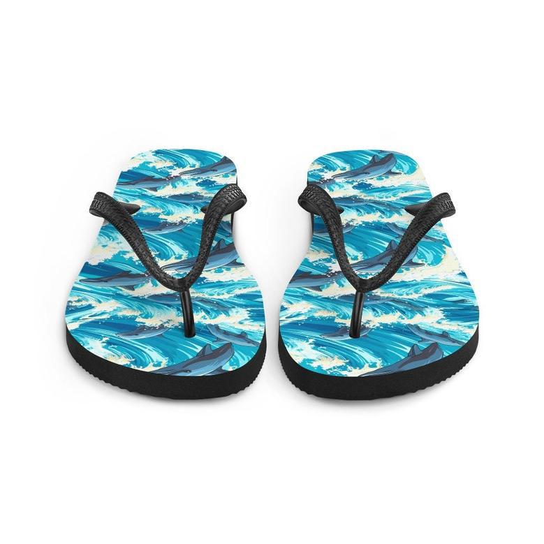 Playful Dolphin Flip Flops