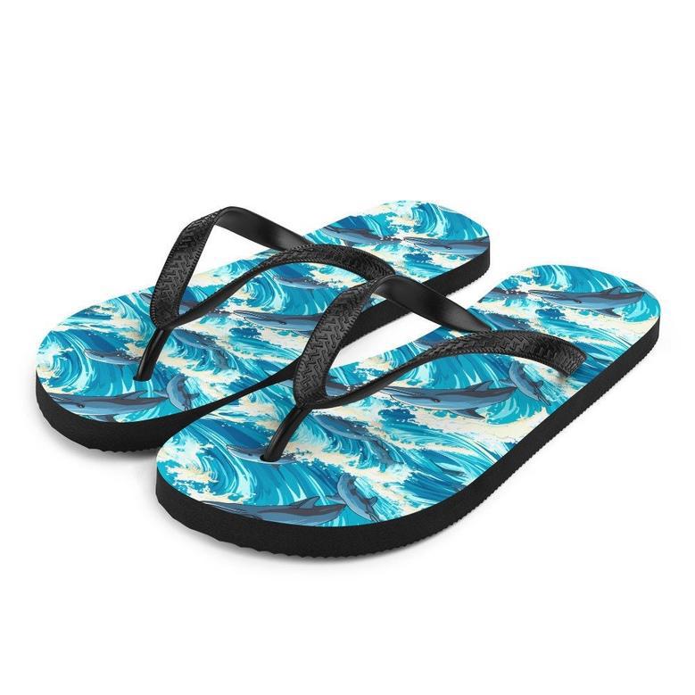 Playful Dolphin Flip Flops