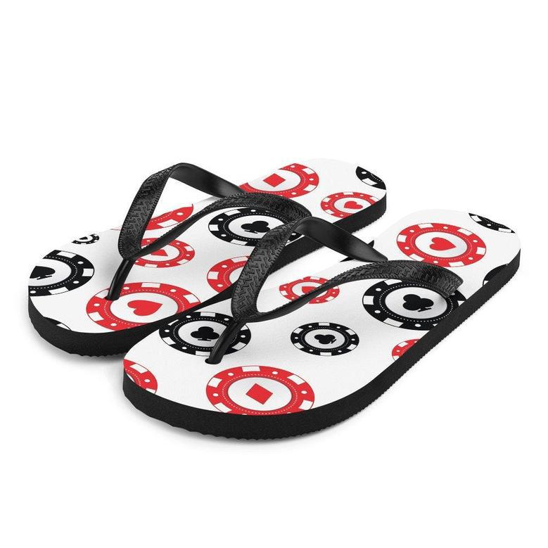 Poker Chips Flip-Flops