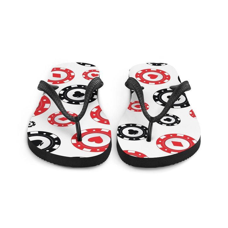 Poker Chips Flip-Flops