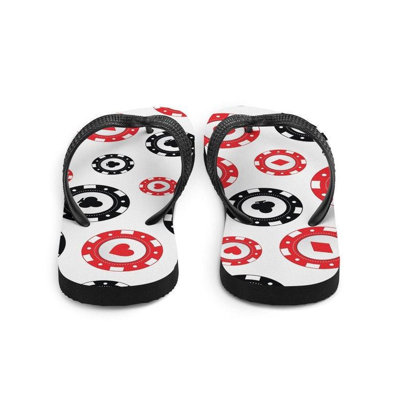 Poker Chips Flip-Flops