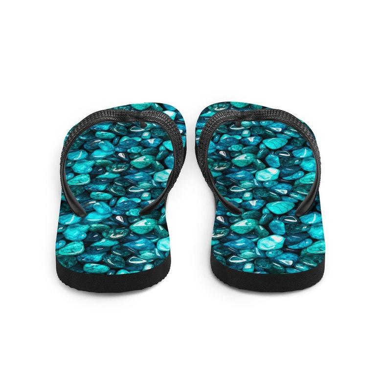 Protective Turquoise Summer Flip Flops