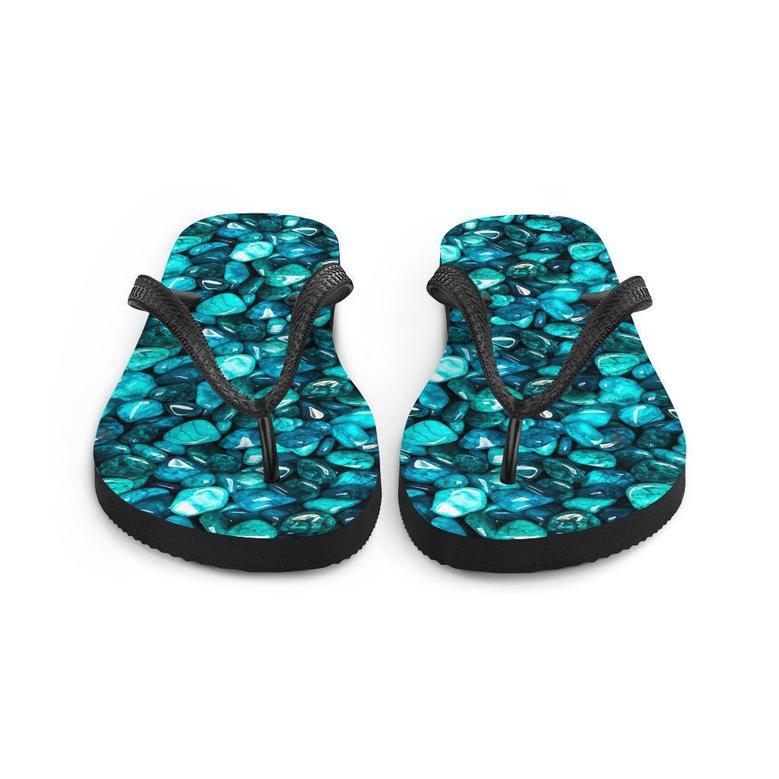 Protective Turquoise Summer Flip Flops