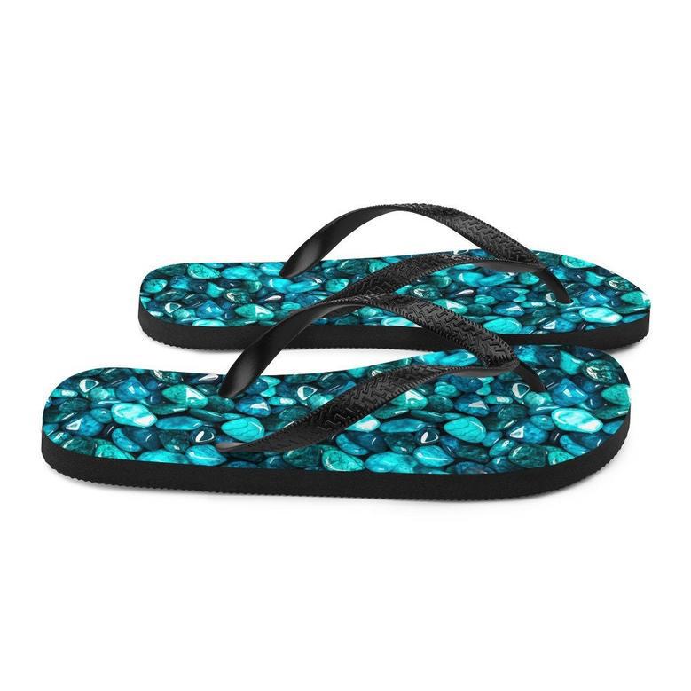 Protective Turquoise Summer Flip Flops