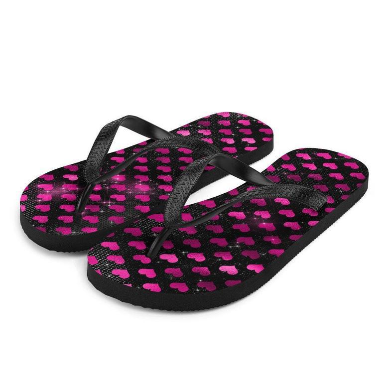 Purple Heart Flip-Flops