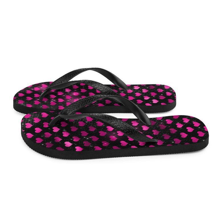 Purple Heart Flip-Flops