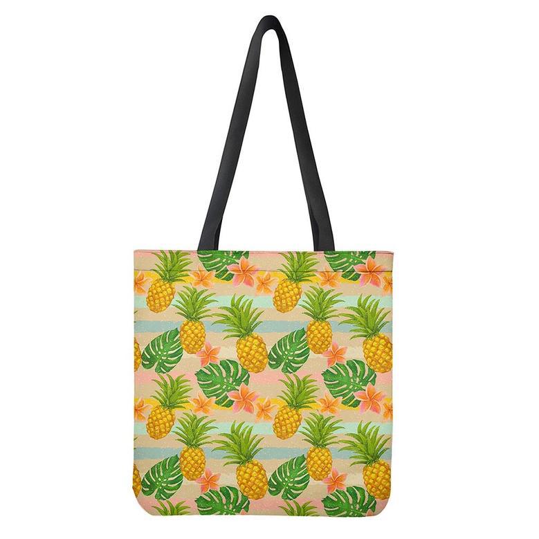 Sand Beach Pineapple Pattern Print Tote Bag