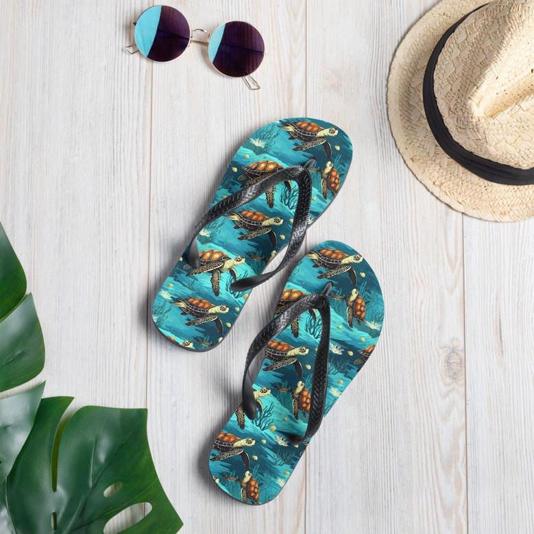 Sea Turtle Flip Flops