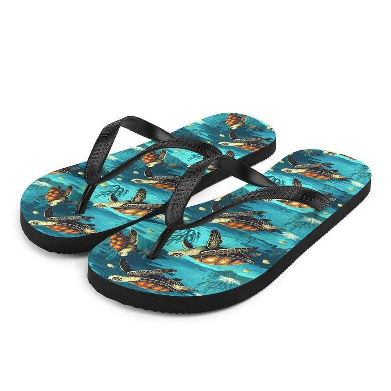 Sea Turtle Flip Flops