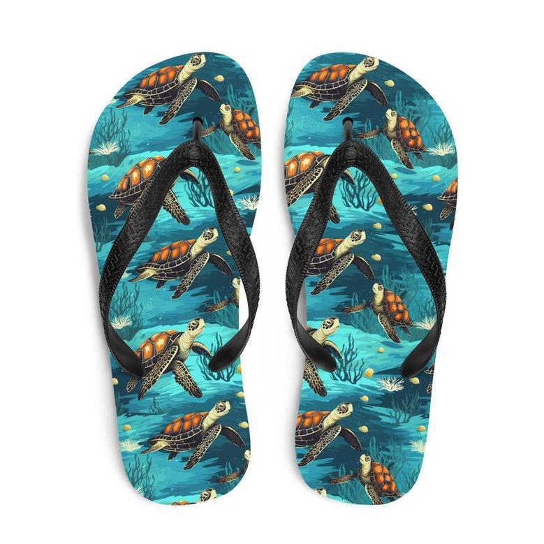 Sea Turtle Flip Flops