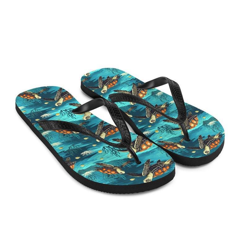 Sea Turtle Flip Flops