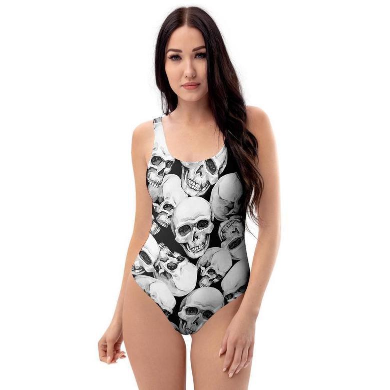 Skull One Piece Swimsuite