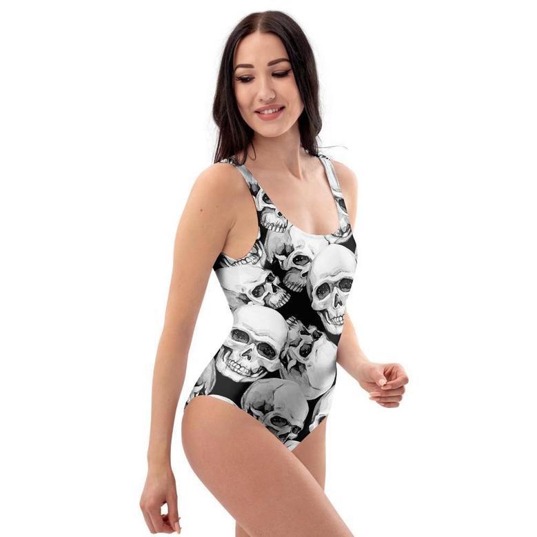 Skull One Piece Swimsuite