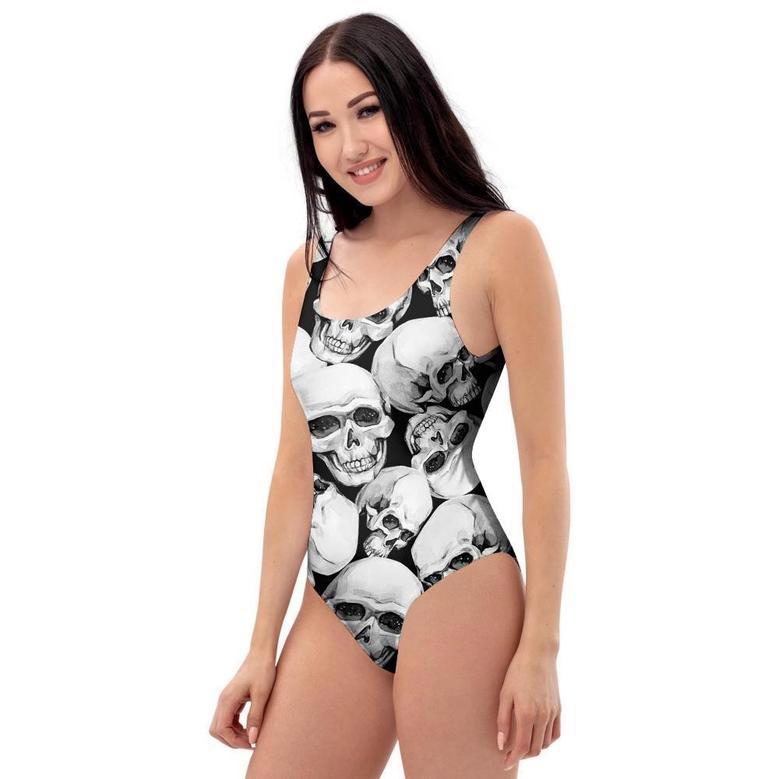 Skull One Piece Swimsuite