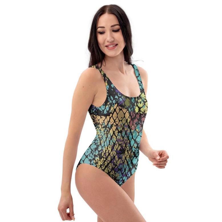 Snakeskin Reptile One Piece Swimsuite