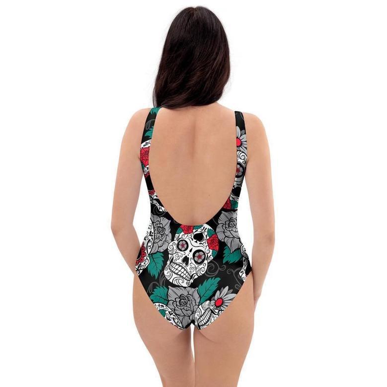 Sugar Skull One Piece Swimsuite