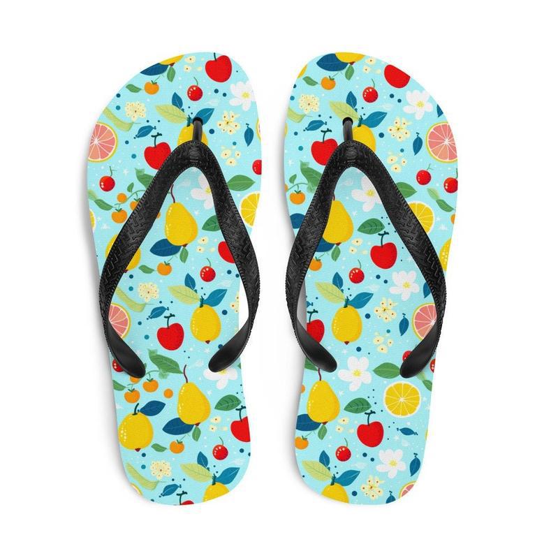 Summer Fruit Garden Flip Flops