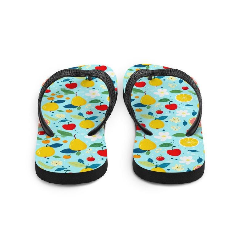 Summer Fruit Garden Flip Flops