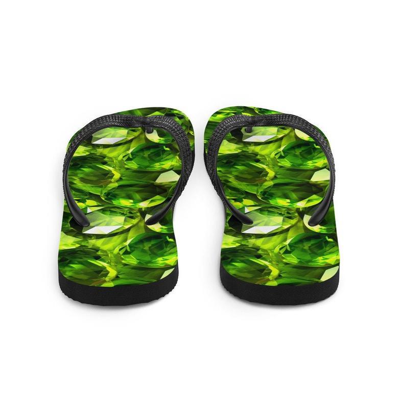 Sun-Kissed Peridot Flip Flops