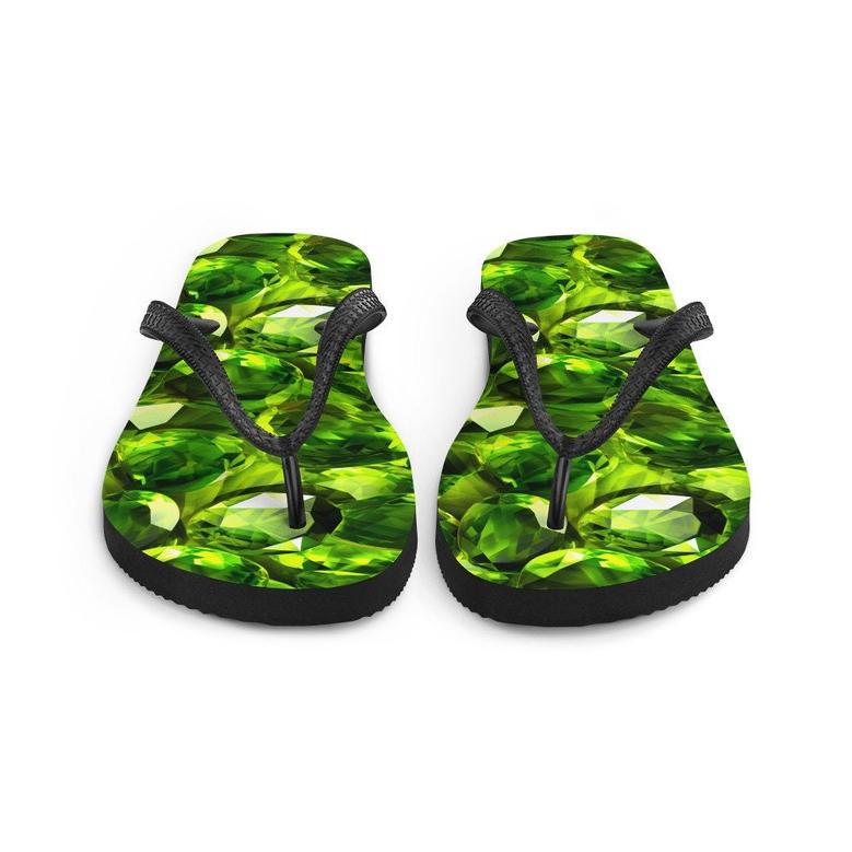 Sun-Kissed Peridot Flip Flops