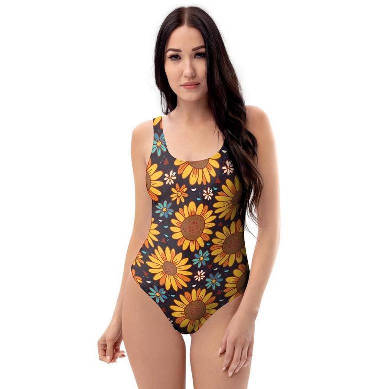 Sunflowr Floral One Piece Swimsuite