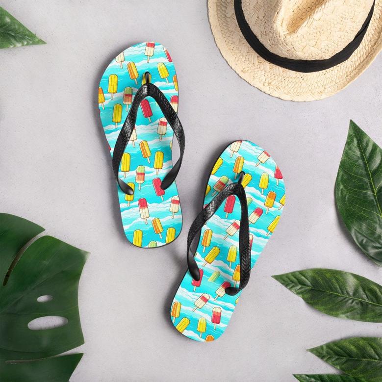 Surfboard Popsicle Flip Flops