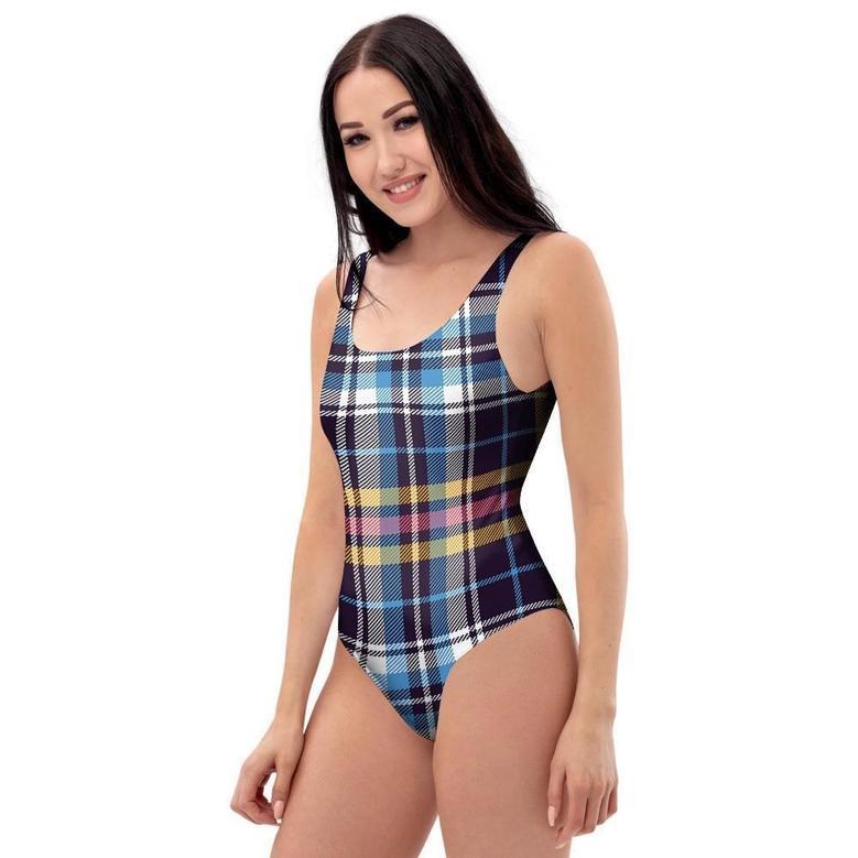 Tartan Plaid One Piece Swimsuite