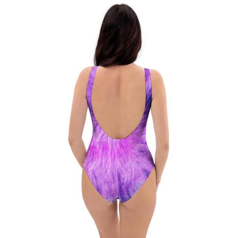 Tie Dye Purple One Piece Swimsuite