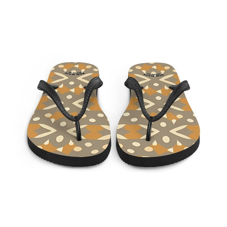 Tribal Animal Print Retro Vintage Flip Flops Colorful