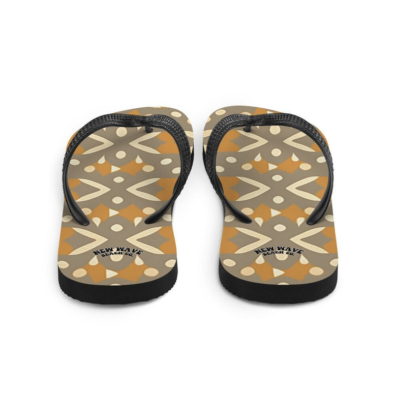 Tribal Animal Print Retro Vintage Flip Flops Colorful